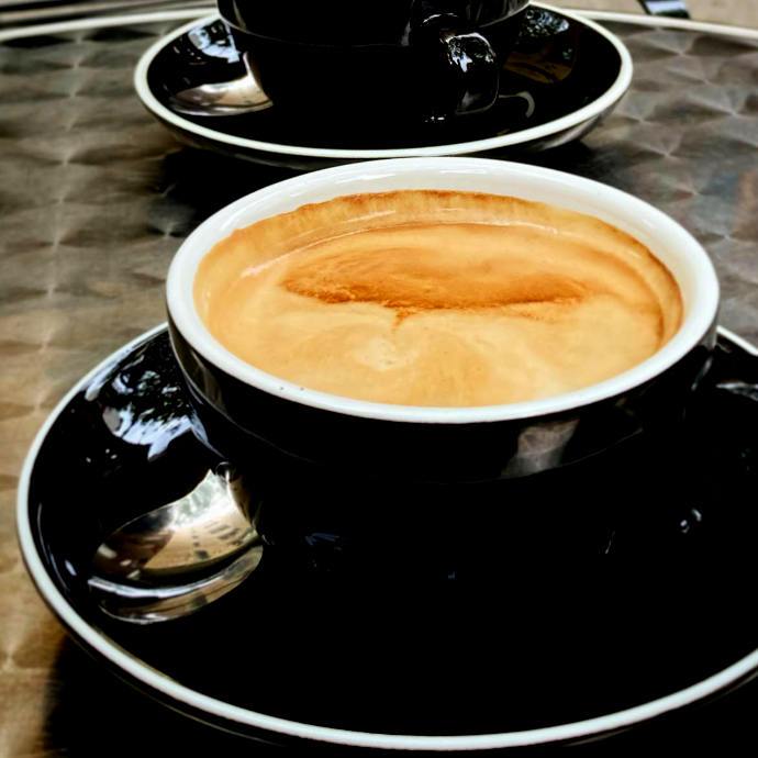 Die Crema von italienischem Kaffee