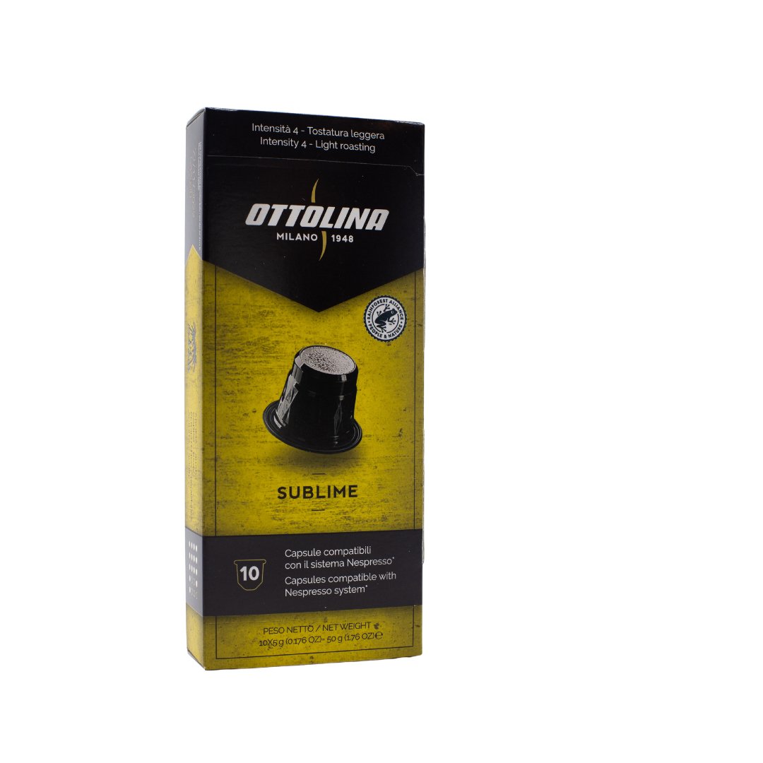 Sublime Espresso Kapseln, 100% Arabica "Rainforest Alliance-zertifiziert" (10 Kapseln)