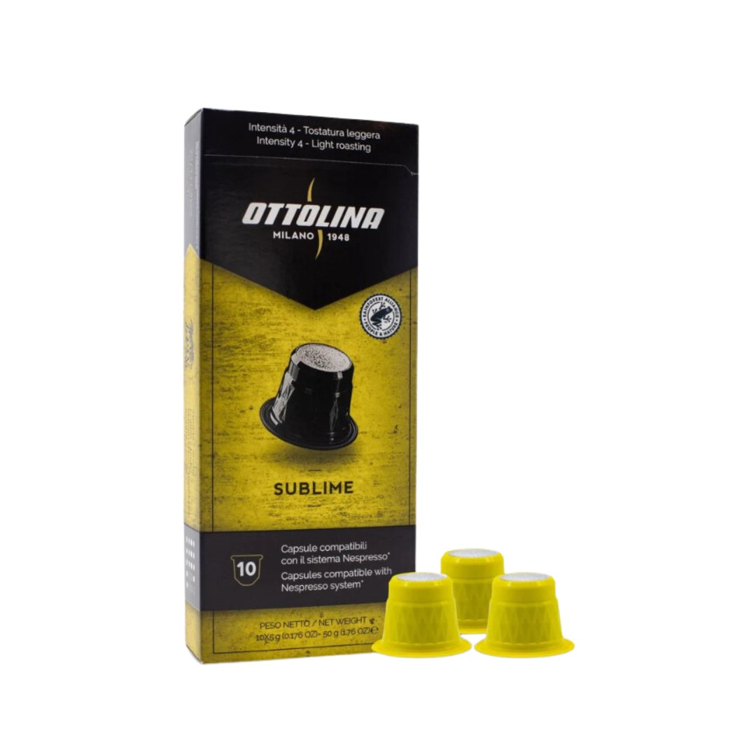 Sublime Espresso Kapseln, 100% Arabica "Rainforest Alliance-zertifiziert" (10 Kapseln)